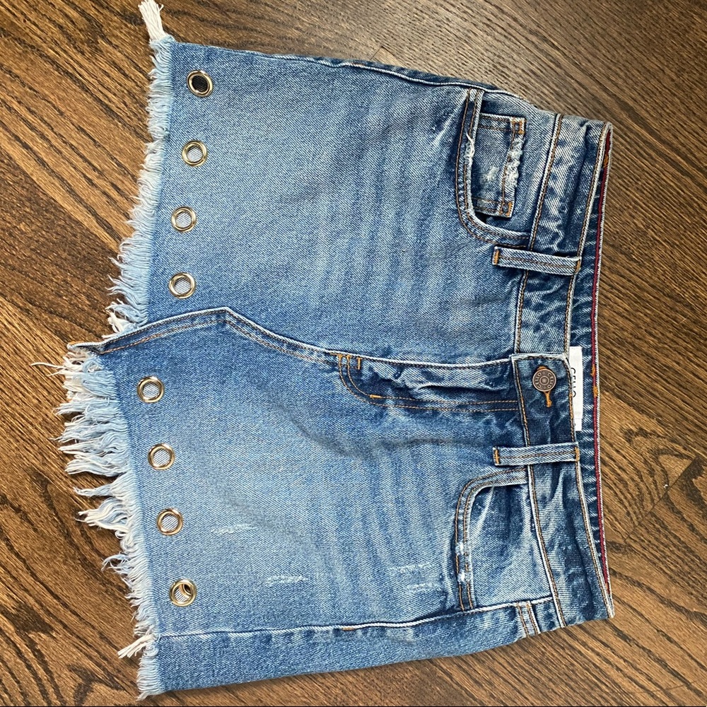 Jean skirt with accents!